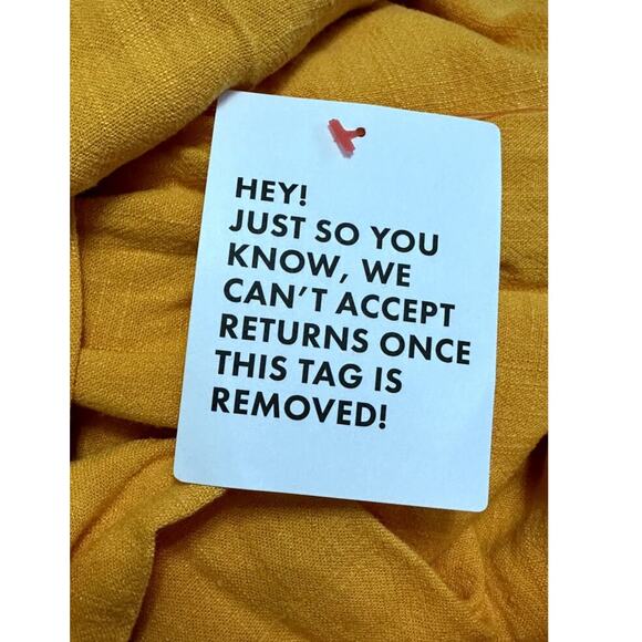 ASOS Wide Leg Pants High Rise Side Pockets Linen Blend Orange Women's US 10 NWT - Picture 8 of 11